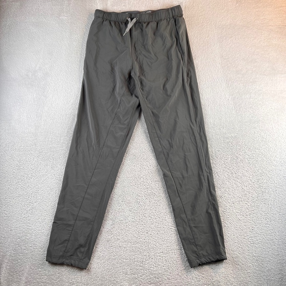 Free Fly Men Charcoal Gray Breeze Pants Lightweight Stretch Joggers Size S